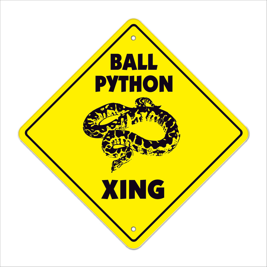 Ball Python Crossing Sign