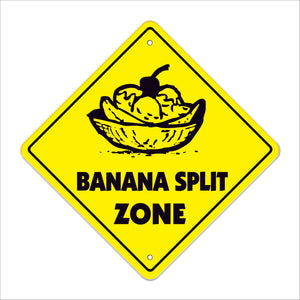 Banana Split Crossing Sign
