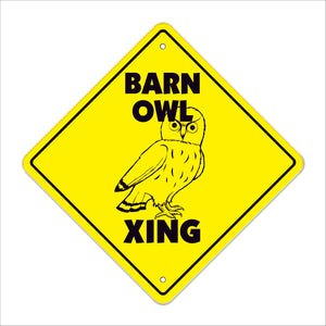 Barn Owl Crossing Sign