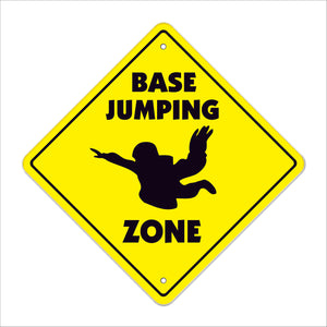 Base Jumping Crossing Sign