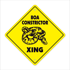 Boa Crossing Sign