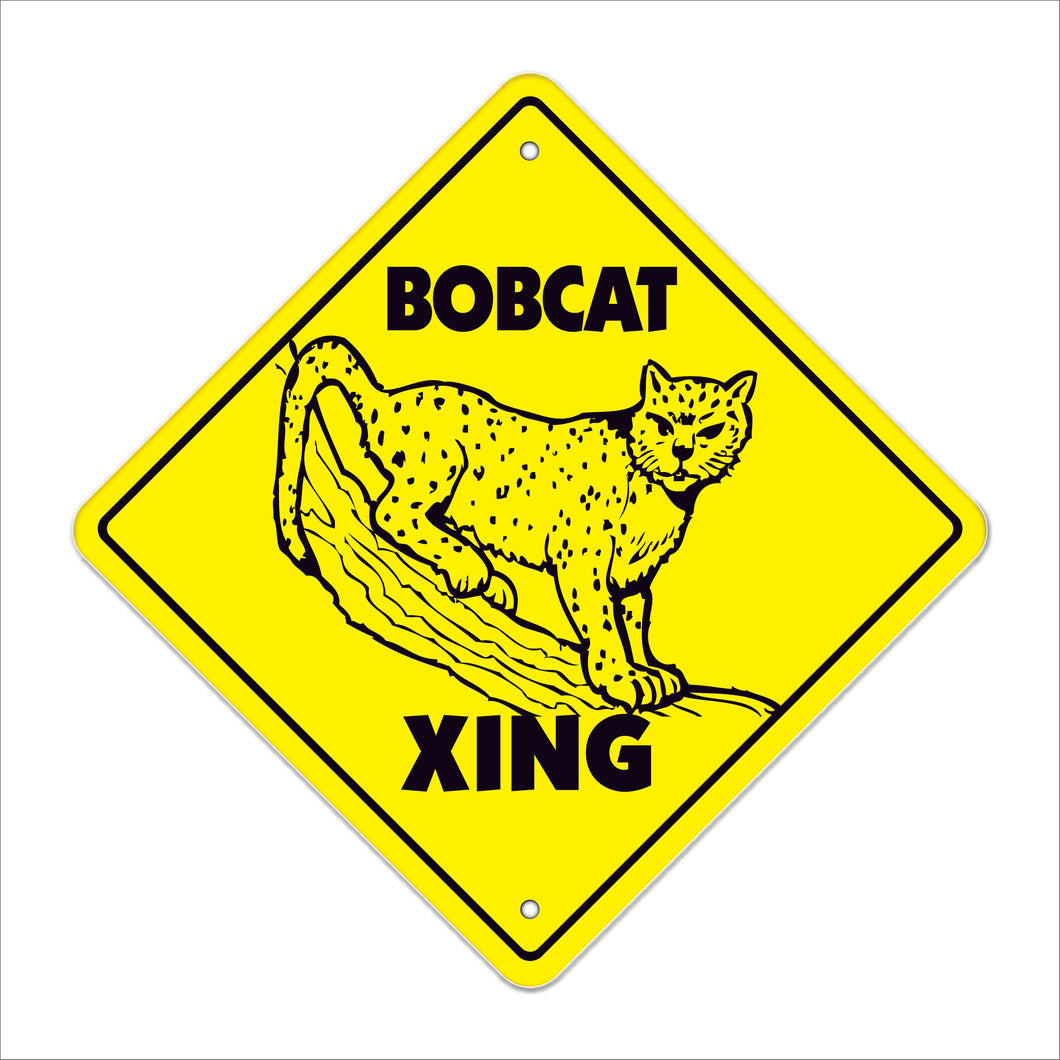 Bobcat Crossing Sign