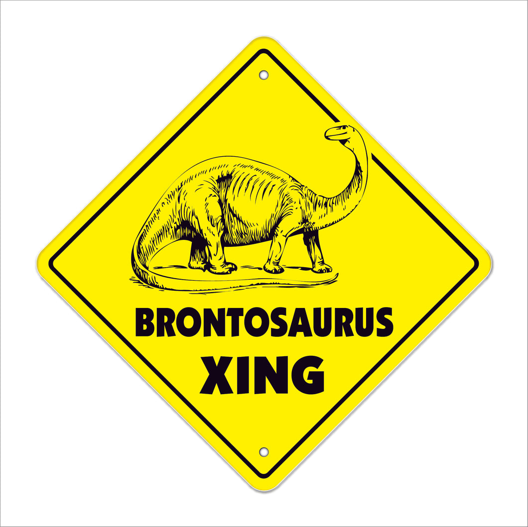 Brontosaurus Crossing Sign