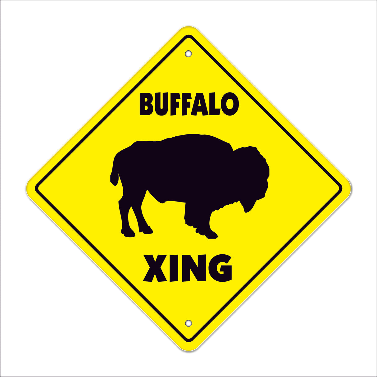 Buffalo Crossing Sign