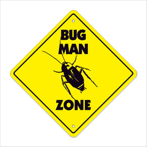 Bug Man Crossing Sign