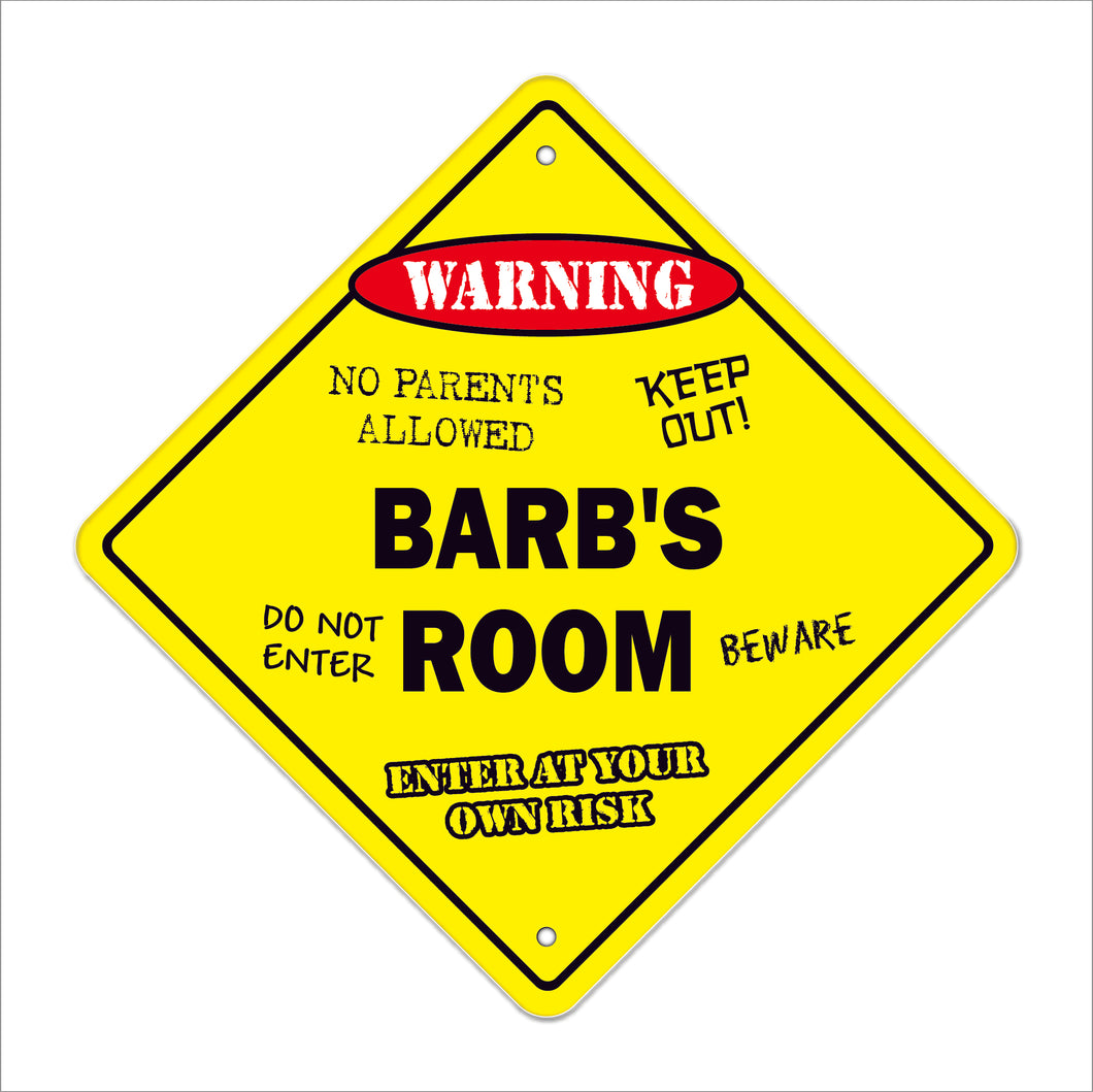 Barb's Room Sign