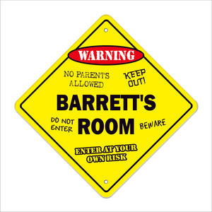 Barrett's Room Sign