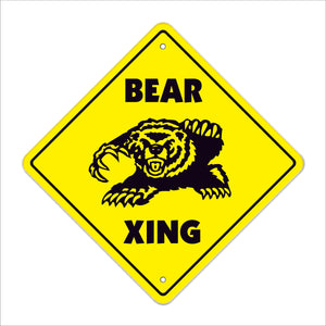 Bear Crossing Sign