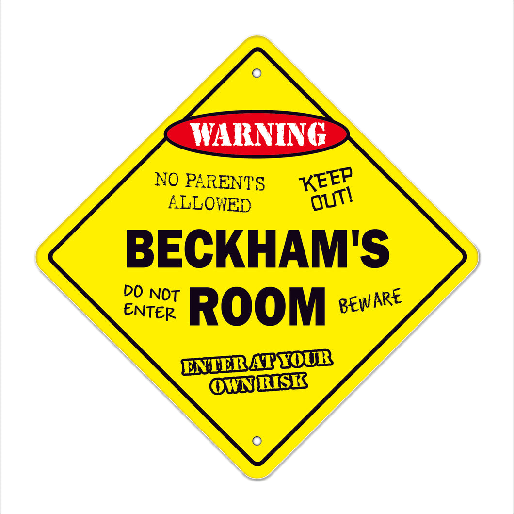 Beckham's Room Sign