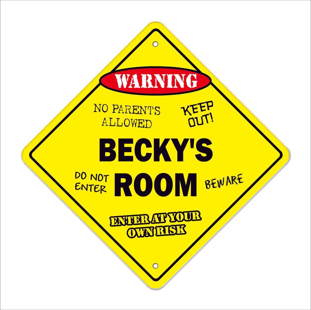 Becky's Room Sign