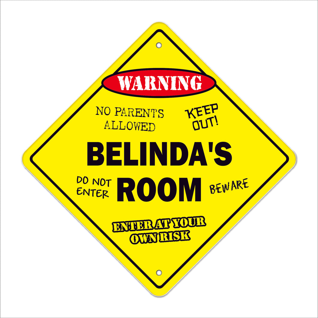 Belinda's Room Sign