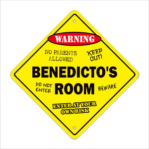 Benedicto's Room Sign