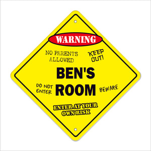 Ben's Room Sign