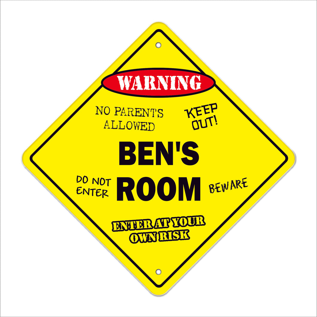 Ben's Room Sign