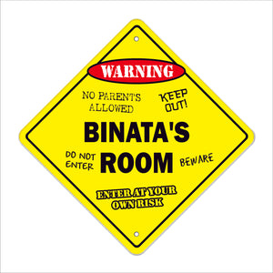 Binata's Room Sign