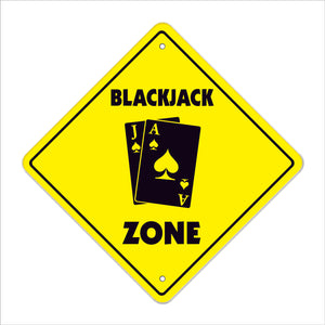 Blackjack Crossing Sign