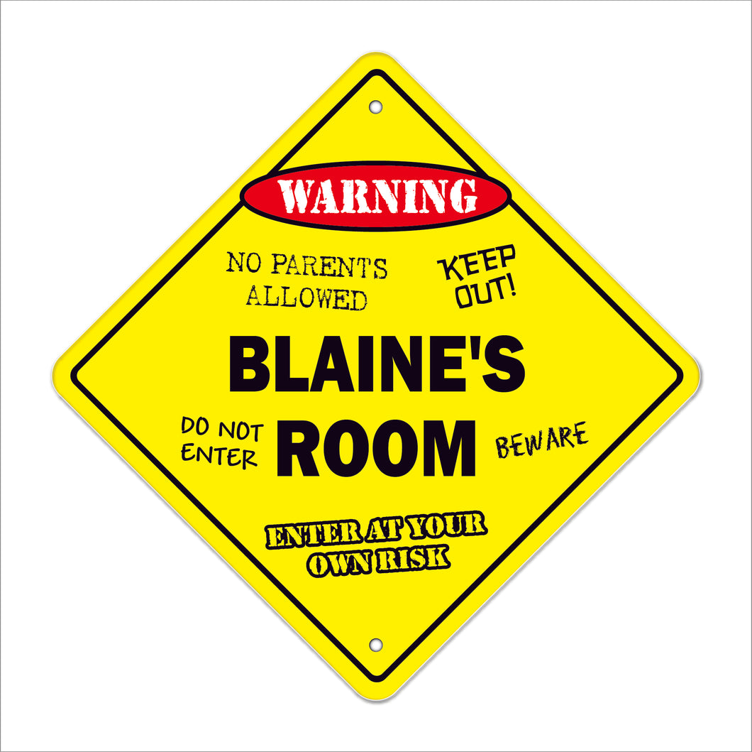 Blaine's Room Sign