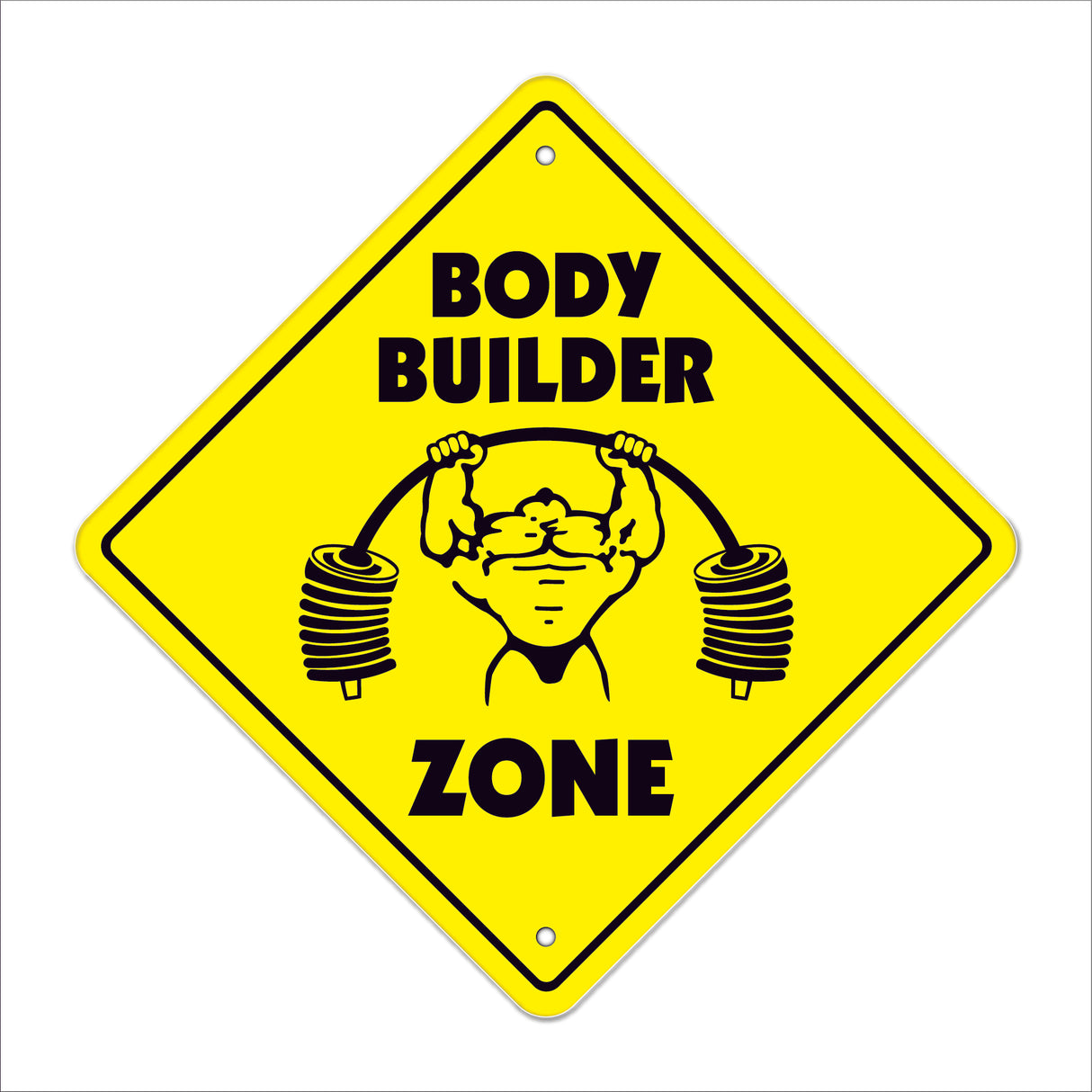 Bodybuilding Crossing Sign
