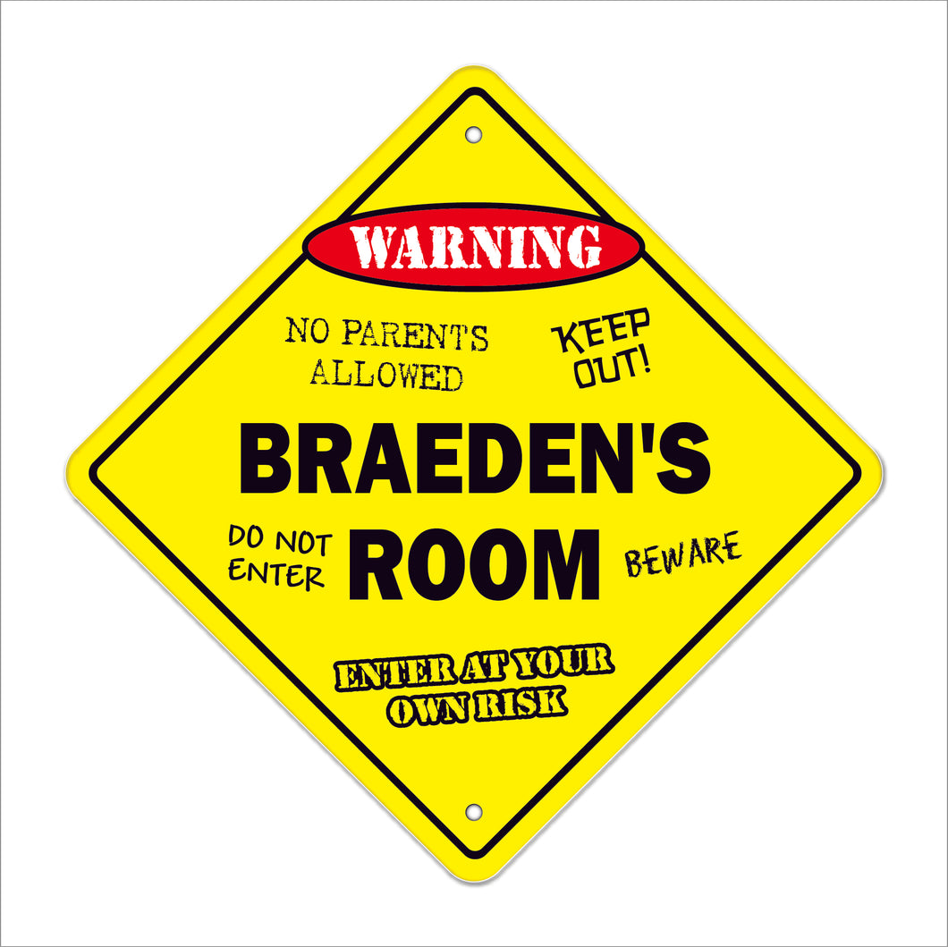 Braeden's Room Sign