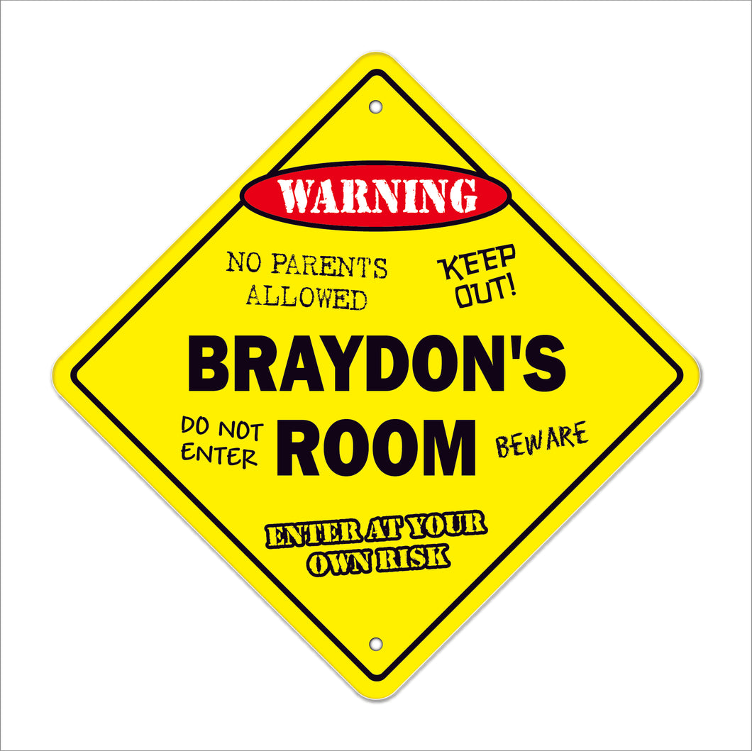 Braydon's Room Sign