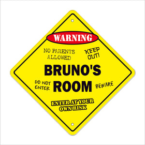 Bruno's Room Sign