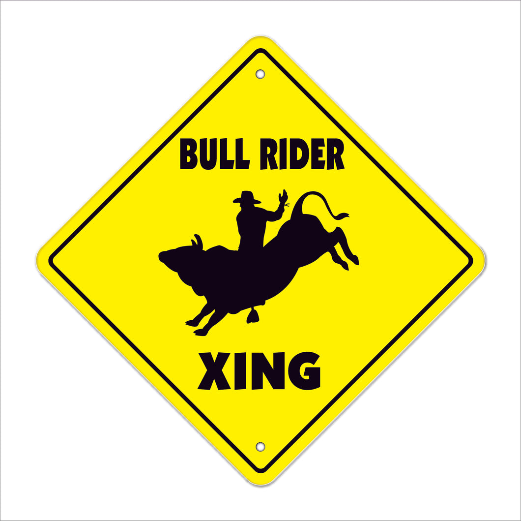 Bullrider Crossing Sign
