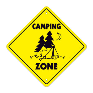 Camping Crossing Sign