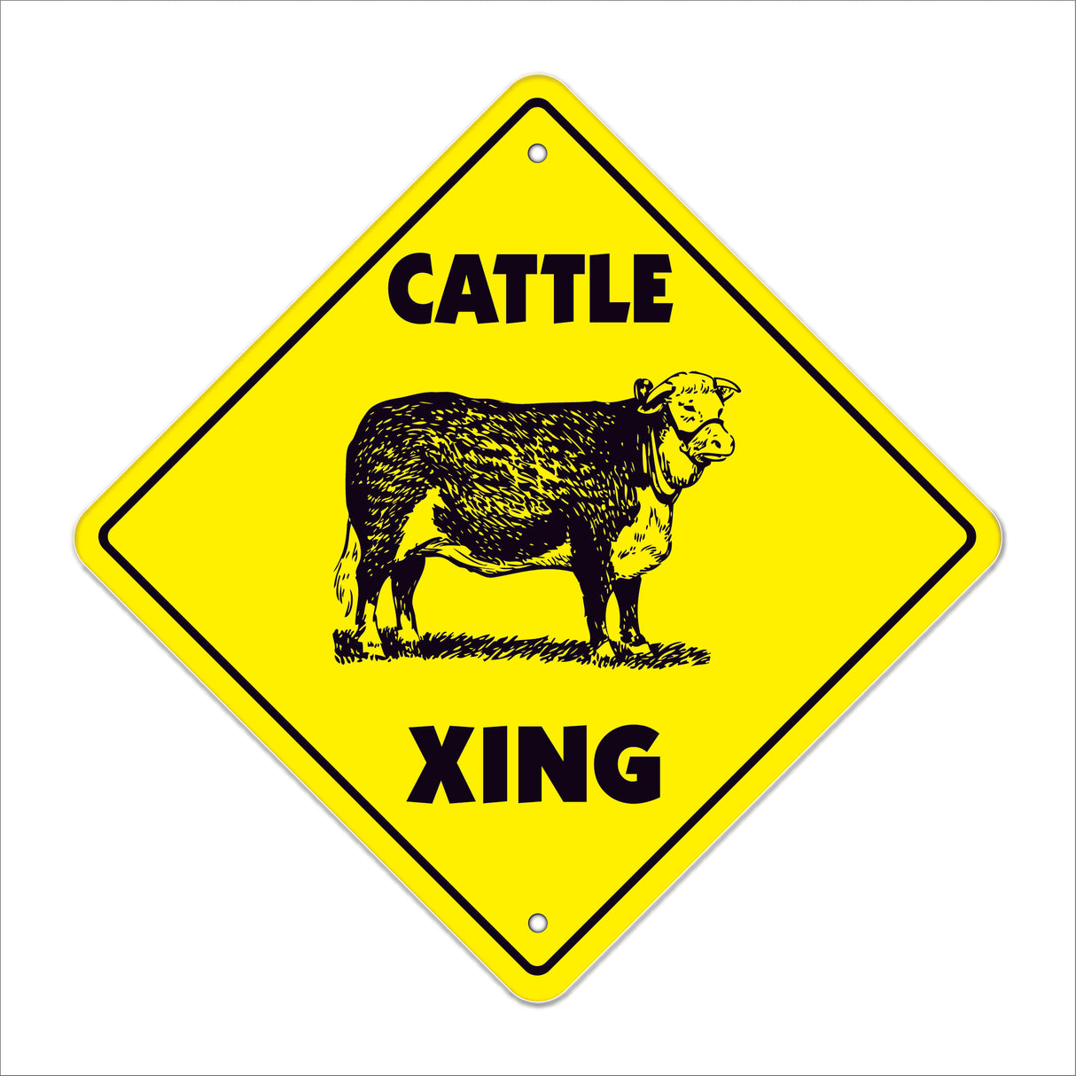 Cattle Crossing Sign