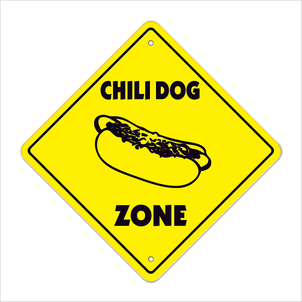 Chili Dog Crossing Sign