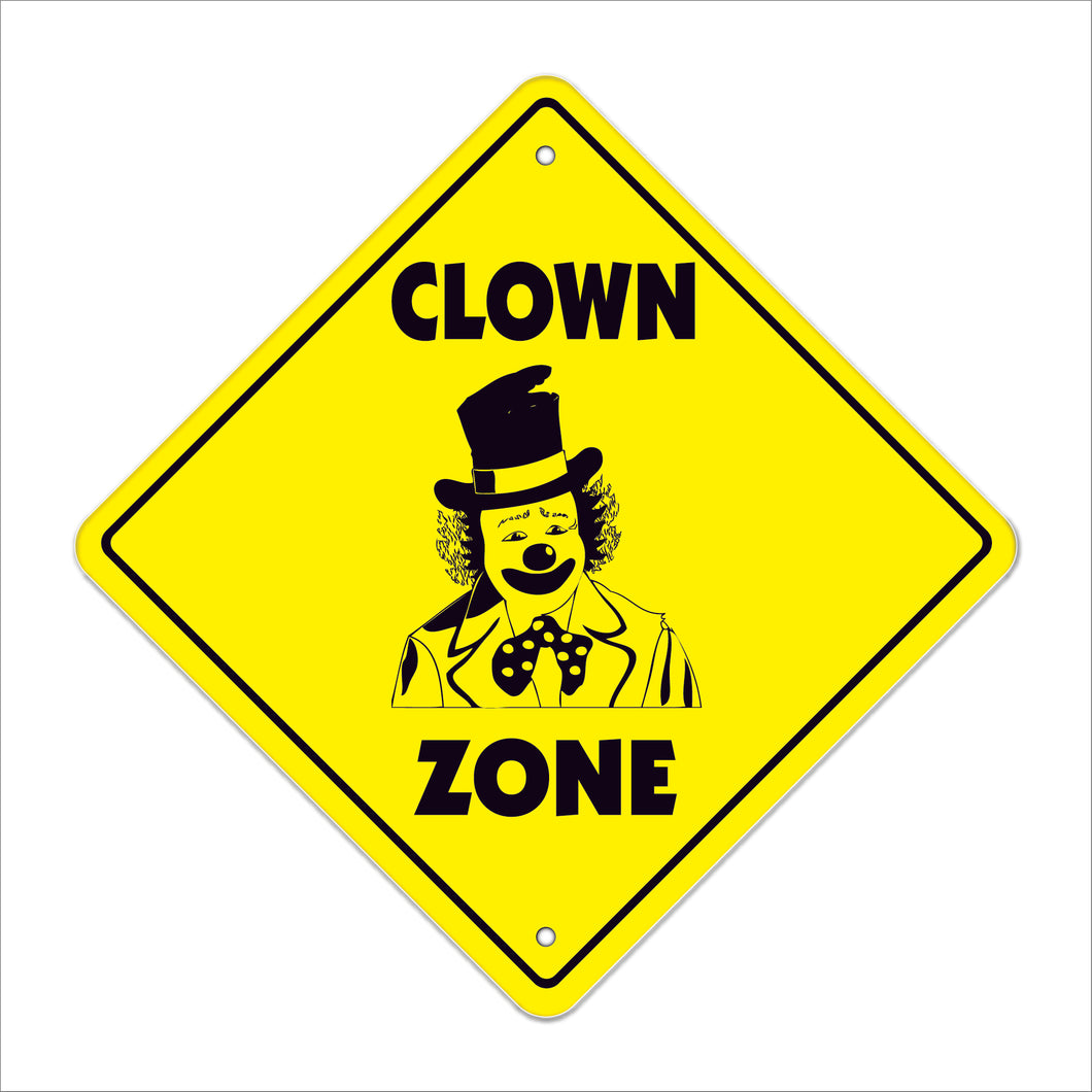 Clown Crossing Sign