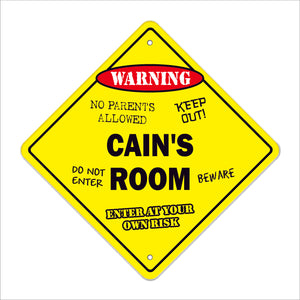 Cain's Room Sign