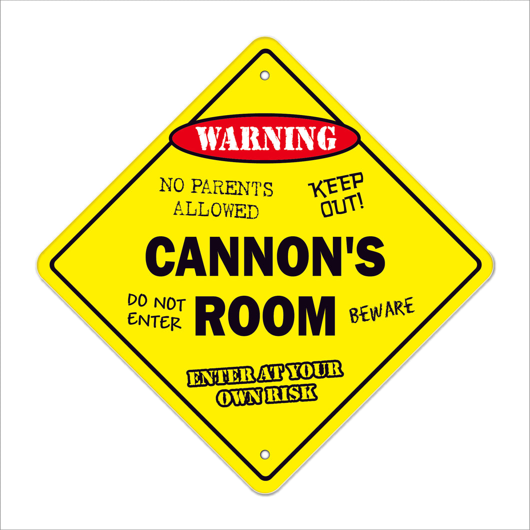 Cannon's Room Sign