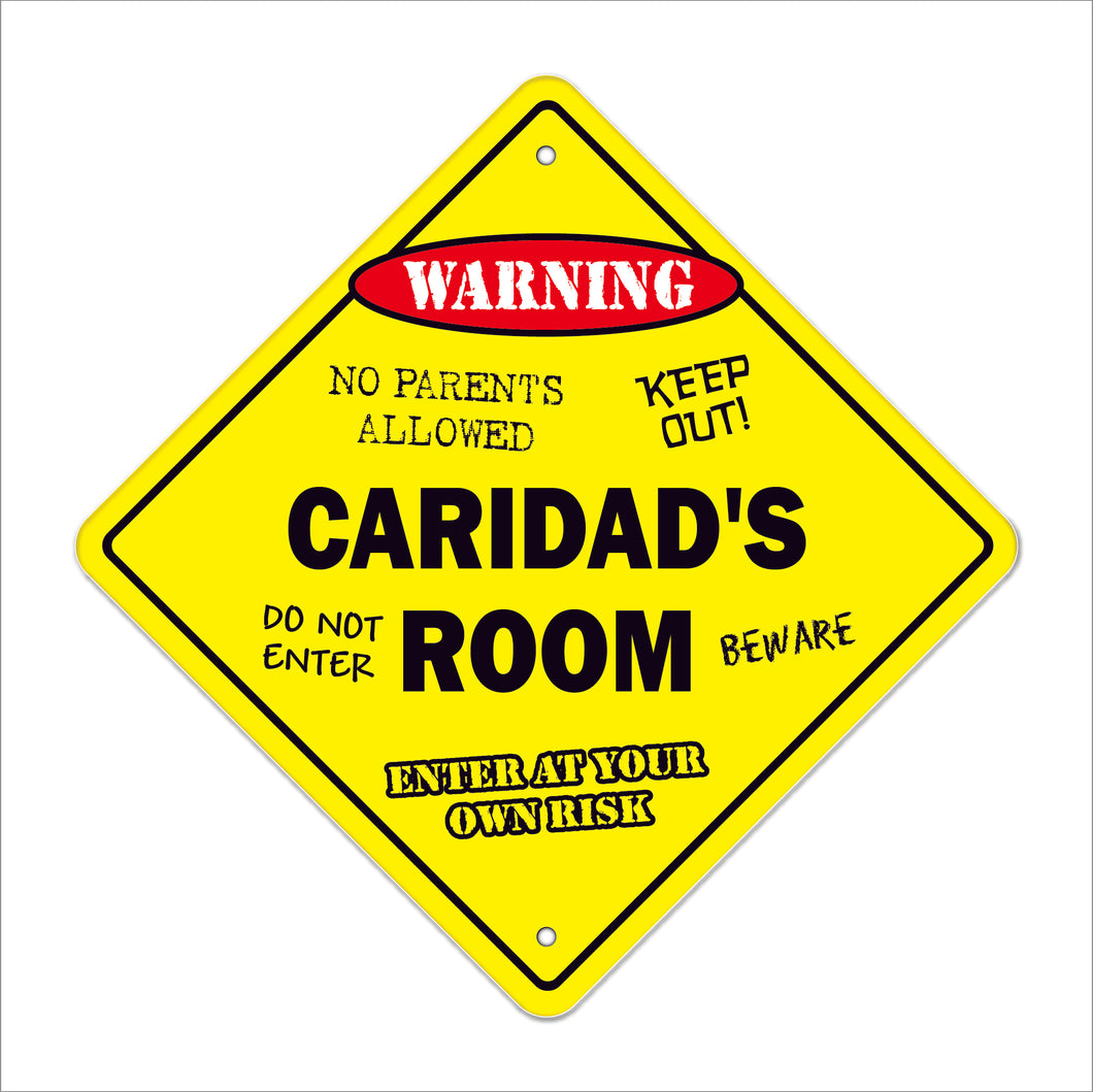 Caridad's Room Sign