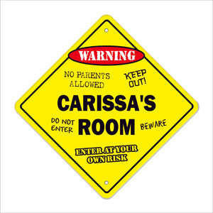 Carissa's Room Sign