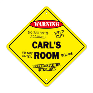 Carl's Room Sign