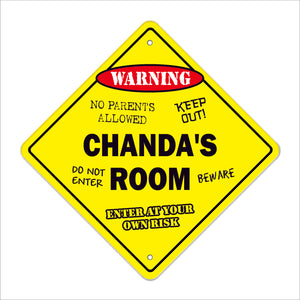 Chanda's Room Sign