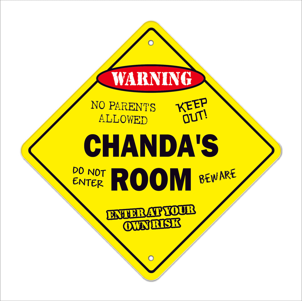 Chanda's Room Sign