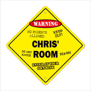 Chris' Room Sign