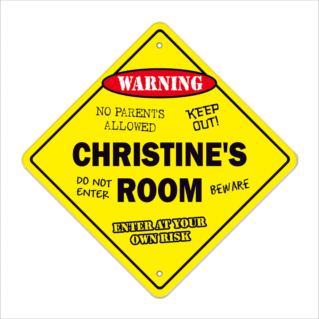 Christine's Room Sign