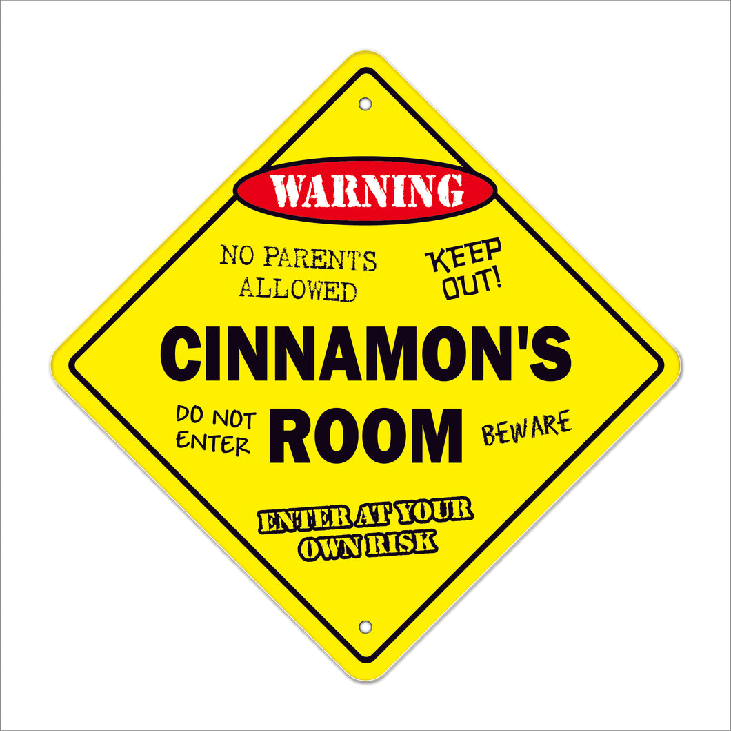 Cinnamon's Room Sign