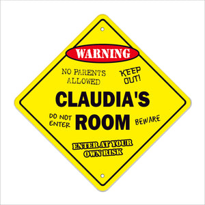 Claudia's Room Sign