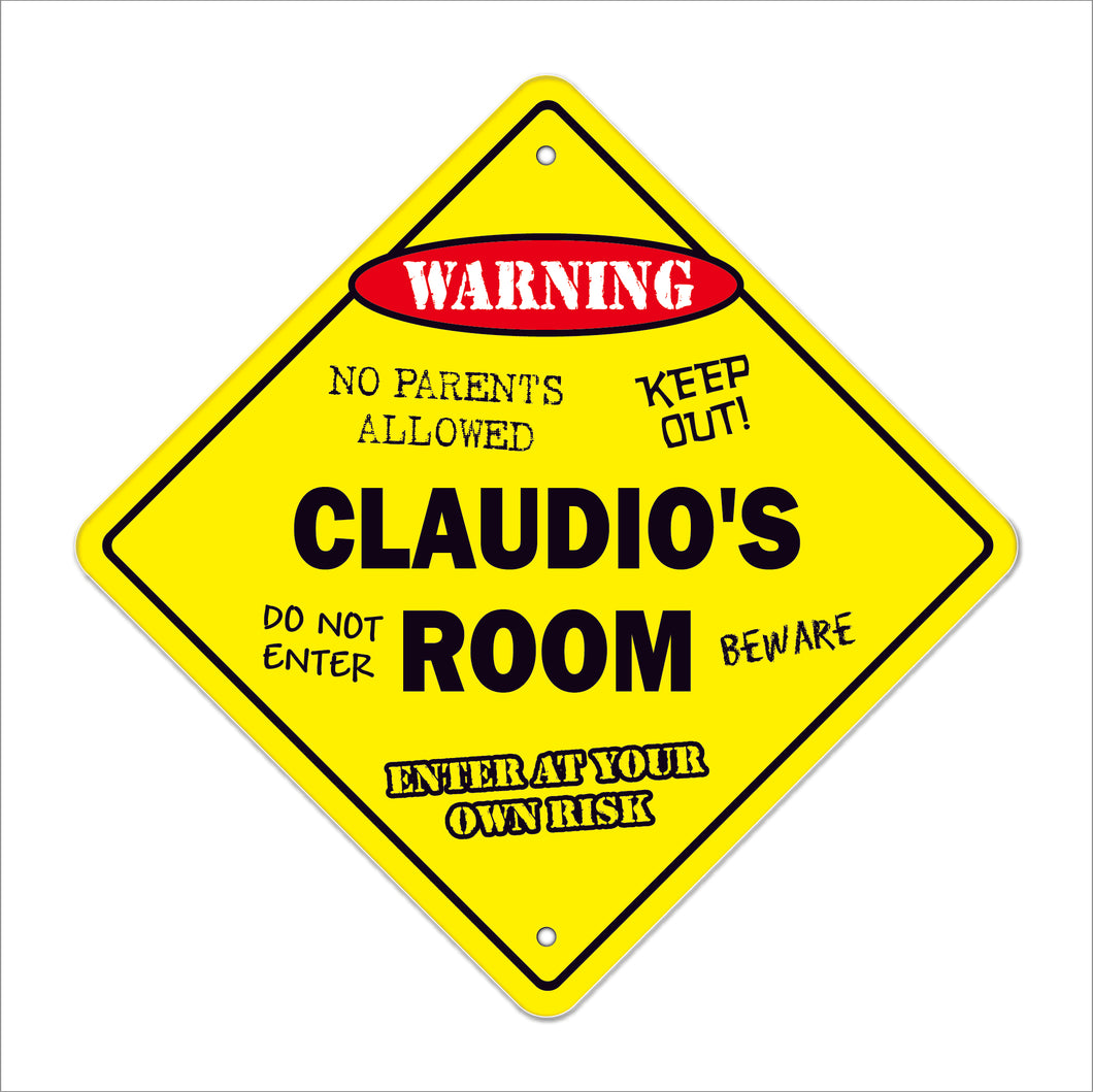 Claudio's Room Sign