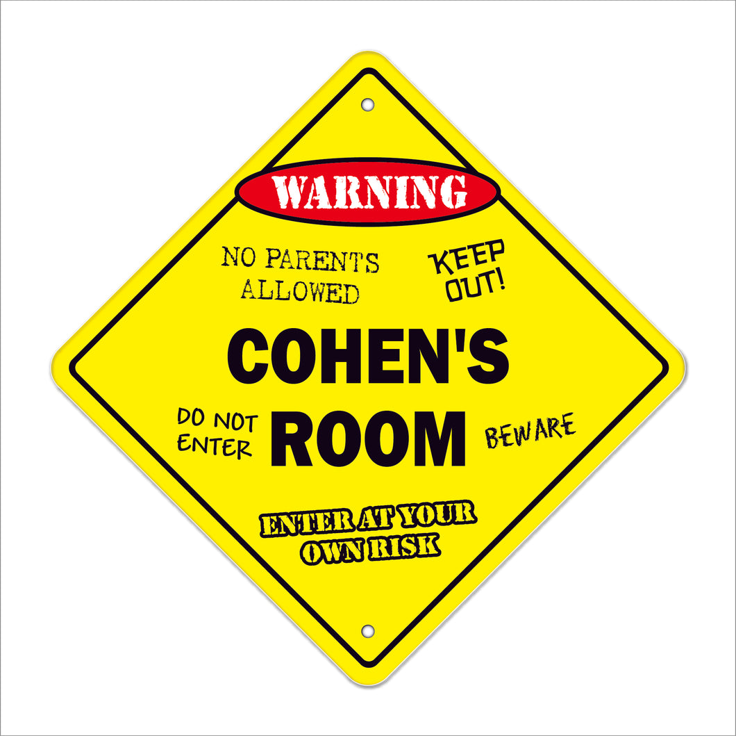 Cohen's Room Sign