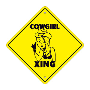 Cowgirl Crossing Sign