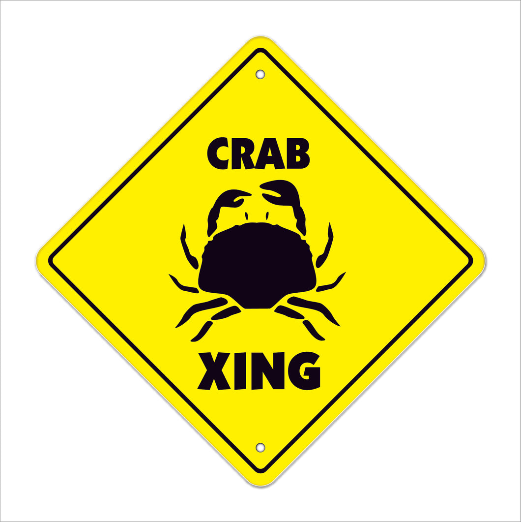Crab Crossing Sign