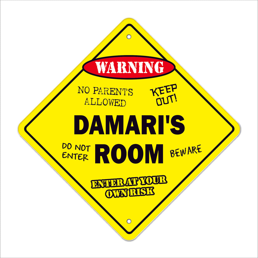 Damari's Room Crossing Sign