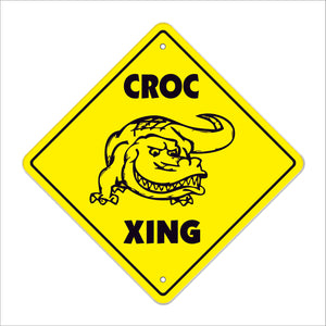 Croc Crossing Sign