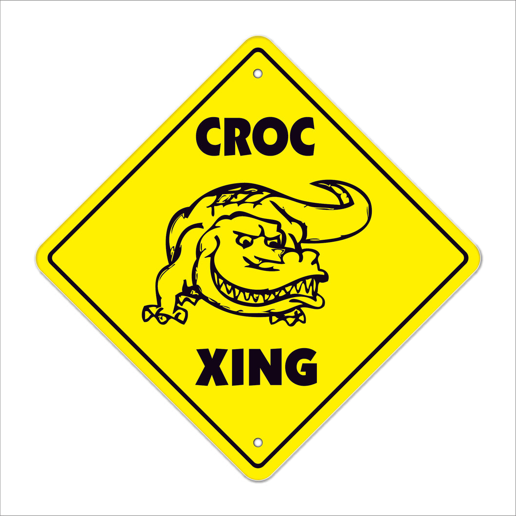 Croc Crossing Sign