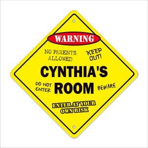 Cynthia's Room Sign