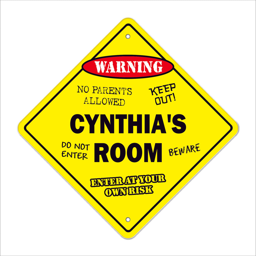 Cynthia's Room Sign